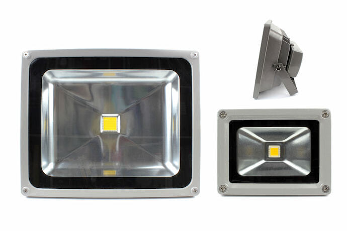 Refletor branco Led amarelo