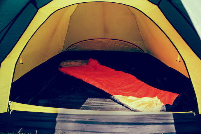 Colchonete para camping