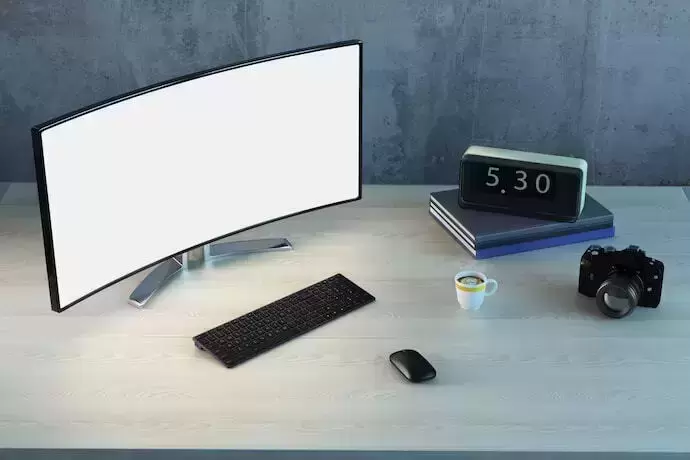 Monitor na mesa