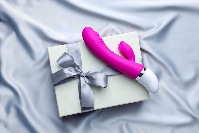 vibrador embrulhado para presente