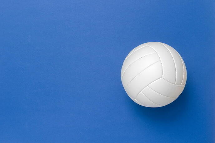 bola de volei branca