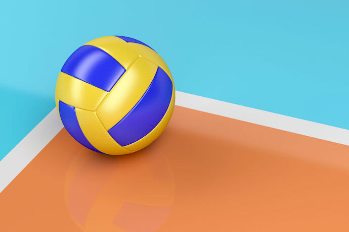 bola de volei de quadra