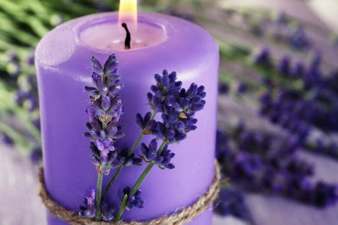 Vela Aromática com Lavanda